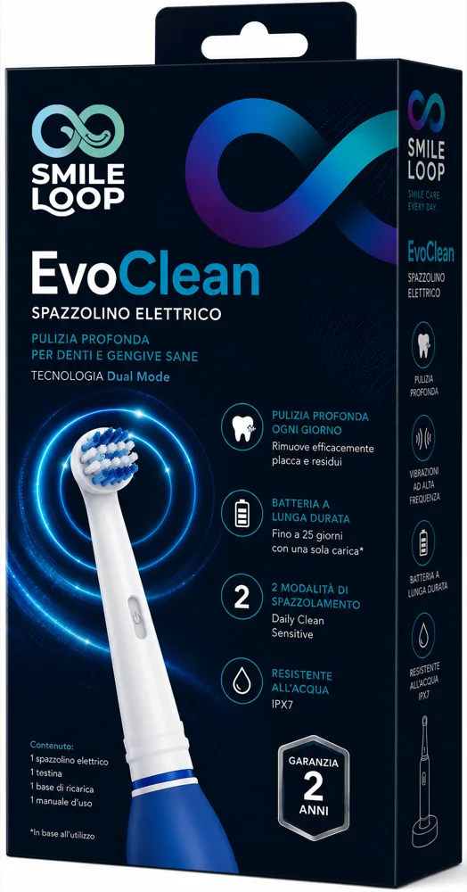 Smile Loop EvoClean — spazzolino elettrico premium