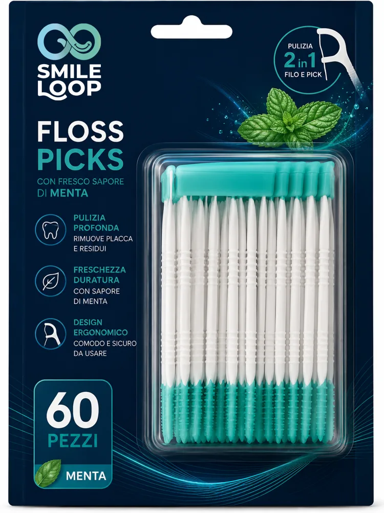Smile Loop Floss Picks Menta